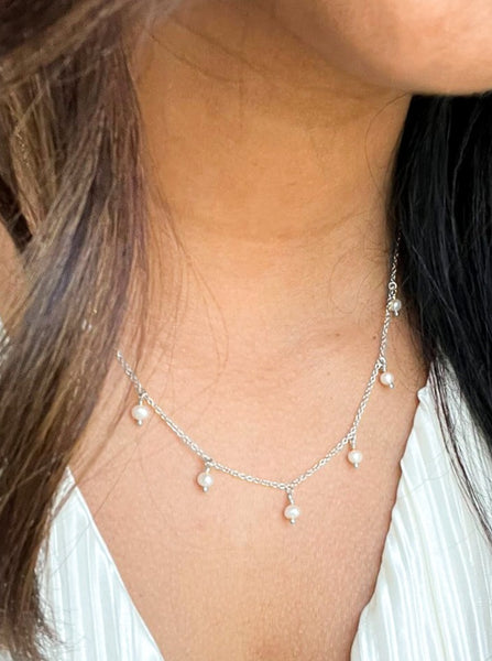 Adora Pearl Necklace | SILVER